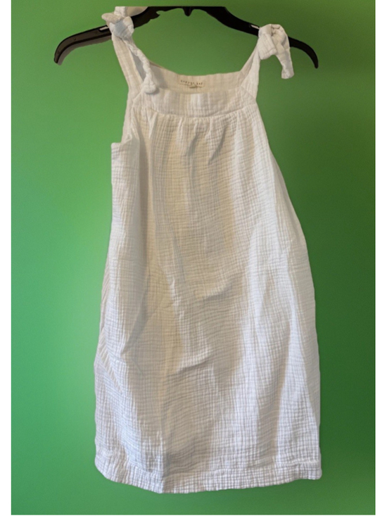 Copper Key Other - Copper Key Girls White 100% Cotton Dress Size Large Pockets Summer Beach
